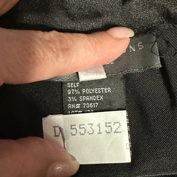 KM Collections By Milla Bell Black Satin Punch Hole Pantsuit Bell Bottoms Prom - Picture 8 of 11